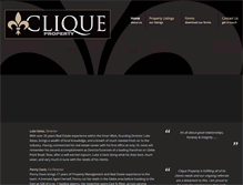 Tablet Screenshot of cliqueproperty.com.au